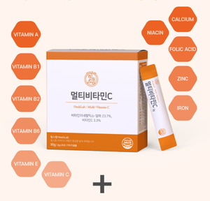 HealsLab Poudre de Vitamine C Multi 3g x 30 Sachets Soutien Naturel de l'Immunité - Product Image 2