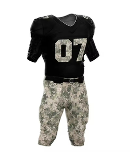 Meilleur prix pour un ensemble d'uniformes de football américain sur mesure, nouveau design respirant à manches courtes, uniformes de football américain - Product Image 1