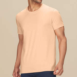 เสื้อยืดผู้ชายคุณภาพพรีเมียม ผ้าฝ้าย 100% สีพื้น เนื้อผ้านุ่ม ระบายอากาศได้ดี กันยับ เป็นมิตรกับสิ่งแวดล้อม สไตล์ลำลองแนวสตรีท - Product Image 4