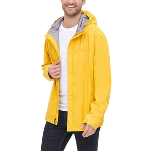 Customized Design Men's Canvas Winter <b>Waterproof</b> Windproof <b>Red</b> Softshell Rain <b>Jacket</b> with Hood and Cotton Lined for Running - Product Image 6