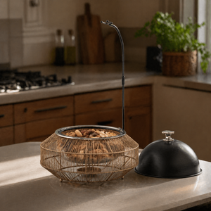 Iron Mesh Wire Food Warmer Casserole Stainless Steel Hotpot <b>Serving</b> <b>Dish</b> Buffet Server | Handcrafted Kitchen Cookware <b>Set</b> - Product Image 3