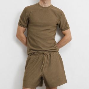 Conjunto Deportivo Personalizado para Hombre, Dos Piezas, Verano, Informal, Sudadera con Capucha Premium, Pantalones Deportivos, 100% Algodón Transpirable, Ropa Urbana OEM - Product Image 2