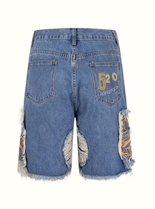 กางเกงขาสั้นลำลองสไตล์สตรีทสำหรับผู้ชาย ผ้าฝ้าย 100% ระบายอากาศได้ดี กันลม ทนทาน ไม่ยับง่าย เป็นมิตรกับสิ่งแวดล้อม ลาย OEM สำหรับฤดูร้อน - Product Image 4