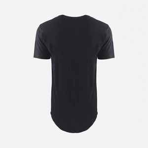 Level Apparel Unisex 100% Cotton Jersey Blank <b>Long</b> Body T-Shirt Crew Neck Breathable Longline Tee 3D Pattern Anti-Shrink 180g - Product Image 4