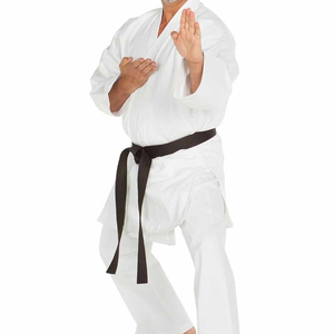 Kimono de karaté en tissu perlé 100% coton, uniforme de taekwondo, dobok, tenue d'arts martiaux, logo personnalisé, respirant et durable, vêtements d'entraînement - Product Image 4