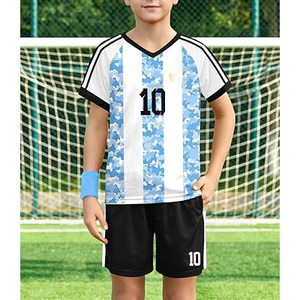 ชุดฟุตบอลเด็กแบบซับลิเมชั่นสั่งทำพิเศษ เสื้อและกางเกงขาสั้น ระบายอากาศได้ดี เหมาะสำหรับทีมเยาวชน - Product Image 4