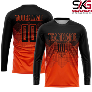 Conjunto de Camiseta de Fútbol Personalizada de Manga Larga, 100% Poliéster, Impresión con Nombre del Equipo y Número del Jugador, Ropa para Entrenamiento y Partido - Product Image 5