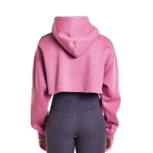 Sweat à capuche pour femme, sweat-shirt design personnalisé de haute qualité, haut court - Product Image 2