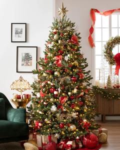 Adorno Navideño de Estrella de Cristal y Metal Dorado, Decoración Colgante de Estrella con Marco Metálico, Colgante de Lujo para Árbol de Navidad, Decoración Festiva para el Hogar - Product Image 4