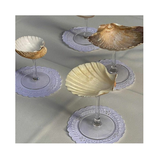 Vaso de Vidrio Artesanal con Diseño de Conchas Marinas, Regalo con Temática Oceánica para Tiendas Minoristas - Product Image 4