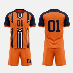 ชุดเสื้อแฮนด์บอลแบบซับลิเมชั่นสั่งทำพิเศษ ระบายอากาศได้ดี ชุดกีฬาพิมพ์ลายสำหรับทีม ชุดแข่งขันแขนสั้นสำหรับฝึกซ้อมและแข่งขัน - Product Image 1
