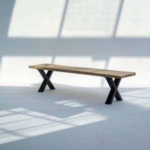 Vandana Falcon Orion – Banc en bois de manguier avec pieds en fer - Product Image 4