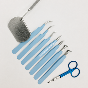 Pince à épiler noire personnalisée pour cils, à pointe angulaire, avec embouts de précision, poignées texturées diamant, en acier inoxydable, écologique et durable, pour sourcils - Product Image 4