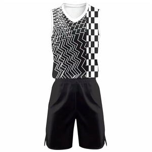 Uniforme de basket-ball personnalisé, logo d'équipe, maillot imprimé de haute qualité, taille plus, respirant, séchage rapide, 100% polyester, sans manches - Product Image 3