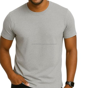 Camisetas Básicas para Hombre OEM, 100% Algodón, Sin Cuello, Manga Corta, Corte Ajustado Informal, Estampado Colorido - Product Image 3