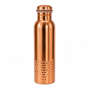 Botella de Agua de Cobre Puro, Reutilizable, a Prueba de Fugas, 1L, Botella Ayurvédica de Cobre, Ecológica, para Venta al Por Mayor - Product Image 1