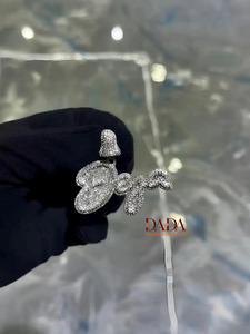 Pendentif personnalisé VVS Moissanite, collier prénom en or serti de diamants, bijoux hip-hop pour hommes et femmes, cadeau pour lui - Product Image 3