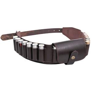 Cowhide Leather Bandolier Belt with Heavy Duty Ammo Loop Construction - Product Image 3