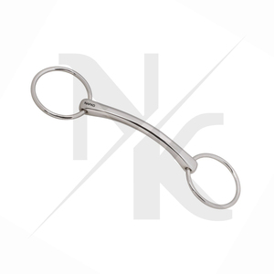 Fournisseur en gros – Bit à anneau lâche en acier inoxydable de haute qualité, profil ovale Mullen, équipement équestre personnalisable - Product Image 3