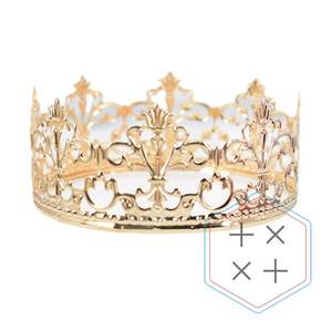 มงกุฎกลวงมี3สีสำหรับตกแต่งเค้กราชินี - Product Image 1