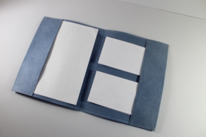 Recycled Denim Papers <b>Folder</b> Keeping <b>A4</b> Letter Heads & Matching Envelops Lovely Present For Man Woman Students Stationery Set - Product Image 5