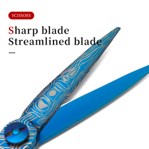 Kit de Tijeras de Peluquería Profesionales de 6.5 Pulgadas para Adelgazar el Cabello, con Hojas de Acero Inoxidable, para Diestros, con Cuchilla Afilada y Segura - Product Image 5