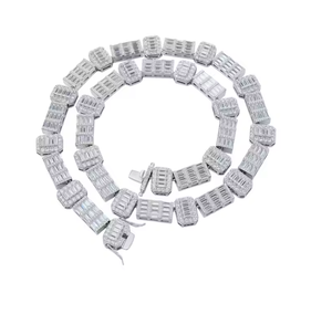 Collar con Colgante de Cadena de Tenis de Moissanita de Moda, Accesorio de Lujo Unisex - Product Image 6