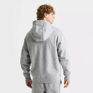 Sweat-shirts à capuche zippés avec poches en coton et polyester 280 GSM pour hommes – Vente en gros, décontractés, sportifs, fitness, coupe courte - Product Image 3