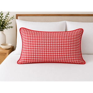 100% Cotton Yarn Dyed <b>Gingham</b> <b>Cushion</b> Cover | Decorative Check Throw Pillow Cover for Sofa, Bed - Product Image 2