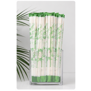 Palillos Desechables de Bambú Ecológicos, Envasados Individualmente, con Diseño de Funda Personalizada, Estilo Clásico, Superficie Lisa - Product Image 2