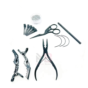 Kit Profesional de Extensiones de Cabello MAGMA BEAUTY de Acero Inoxidable, Juego Completo con Pinzas para Extensiones de Microperlas para Salón - Product Image 4