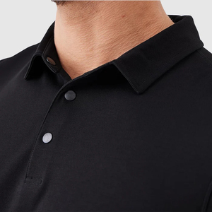 Polo de golf imprimé de haute qualité pour hommes, ultra respirant avec boutons pression - Product Image 6
