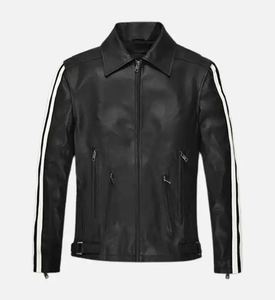 Blouson Bomber en Cuir pour Homme le Plus Vendu, Col Montant, Logo Frontal, Qualité Supérieure, Style Streetwear, Coupe-Vent et Imperméable - Product Image 5