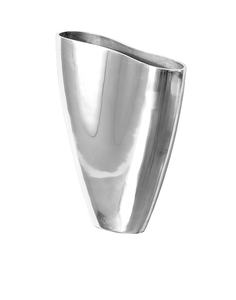 Jarrón de Lujo Increíble, de Alta Calidad, en Aluminio con Acabado Plateado Brillante, Decoración para Piso o Mesa, Jarrón para Flores en Venta - Product Image 2