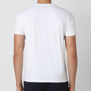 T-shirts pour hommes de haute qualité, nouvelle mode décontractée, col contrastant, respirant, 220 g/m², grandes tailles, logo personnalisé, 100 % coton, écologique, séchage rapide - Product Image 2
