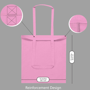 Bolsas de Mano Personalizadas para Mujer, Reciclables, 100% Algodón, con Logotipo Personalizado, Diseño Personalizado, Bolsas de Compras de Primera Calidad - Product Image 5