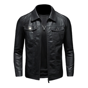 New Design Top Selling Men's Stylish <b>Genuine</b> <b>Leather</b> <b>Jacket</b> Fashion Men <b>Leather</b> <b>Jacket</b> Wholesale <b>Leather</b> <b>Jackets</b> for Men - Product Image 5