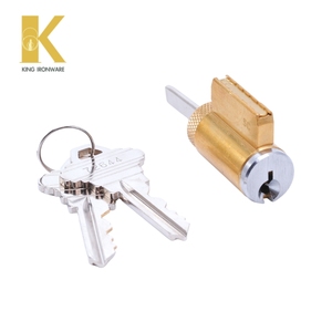 Cylindres en laiton de 32 mm personnalisés avec gorge à clavette SX, finition chrome satiné, accessoires optionnels disponibles - Product Image 1