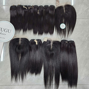ผม GUGU HAIR ผมแท้เวียดนาม 100% แบบ Remy เย็บสองชั้น สีน้ำตาลตรง  ต่อผม 100 กรัม - Product Image 2