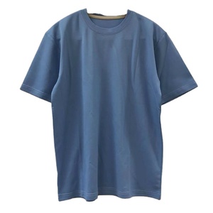 T-shirt Homme Bleu Uni Personnalisable avec Votre Logo, Coupe Ample Vintage, Col Rond, T-shirt Décontracté au Toucher Lisse et Frais - Product Image 1