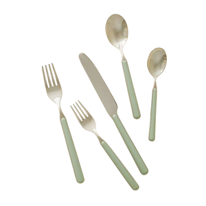 Juego de cubiertos de acero inoxidable, diseño minimalista, alto brillo, resistente al óxido, juegos de cubiertos para boda, en oferta. - Product Image 1