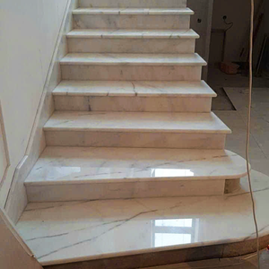Custom Size Natural White Marble <b>Steps</b> Elegant Stone Flooring <b>for</b> Modern Homes - Product Image 3