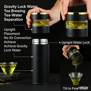 Office Business Gifts 316 Stainless Steel <b>Smart</b> High-End Tea-Water Separation Vacuum Insulated Water Bottle - Product Image 5