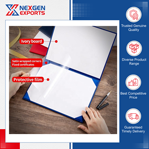 Última Llegada de Stock: Portadocumentos y Portacertificados de Cuero PU Hechos a Mano de Primera Calidad, Disponibles para Venta al por Mayor - Product Image 3