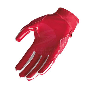 Gants de football américain en cuir de qualité supérieure, antidérapants, fermeture auto-agrippante, adhérence améliorée, ajustement confortable pour l'entraînement - Product Image 6