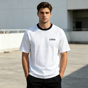 เสื้อยืดโอเวอร์ไซส์ผ้าคอตตอนหนานุ่ม 100% สไตล์สตรีทแวร์ คอกลม แต่งลายกราฟิกโลโก้ OEM ตามสั่ง - Product Image 5
