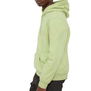 Sweat-shirt à capuche oversize pour homme, couleur unie, en coton French Terry, avec poche, respirant, streetwear décontracté, automne-hiver - Product Image 3