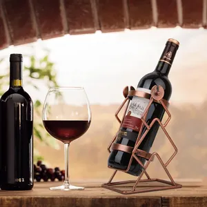 Premium Handmade Metal Farmhouse Design Waterproof 5L Capacity Luxury <b>Wine</b> Bottle Stand for Restaurant Table Decor - Product Image 4