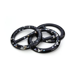 Nouvelle ceinture élastique tressée en paille PP couleur bonbon style bohème avec boucle ronde en résine, ornement vintage, large ceinture de taille pour femme - Product Image 4
