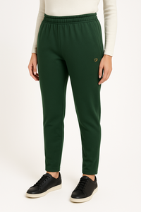 กางเกงวอร์มผู้หญิง ผ้าฝ้ายเนื้อนุ่ม ผ้าฟลีซ เอวยางยืด ทรงเรียว ใส่ได้ทุกวัน ลำลอง แอคทีฟ - Product Image 1